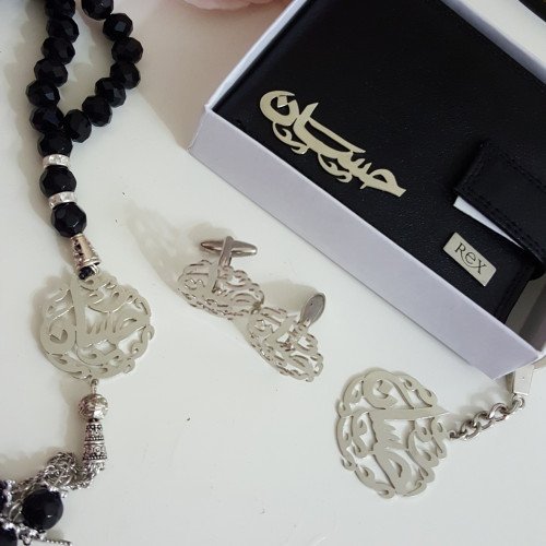 بوك وكبك وسبحه وميداليه مطلى بلفضه